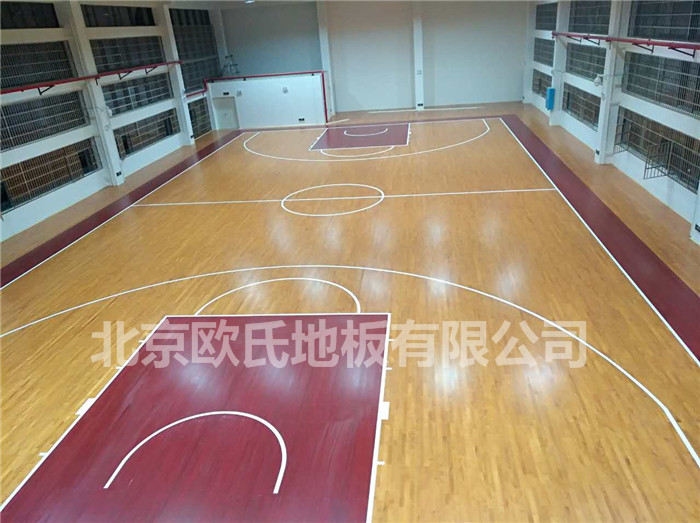 篮球馆专用运动木地板_室内篮球馆体育运动木地板_篮球馆木地板施工工艺